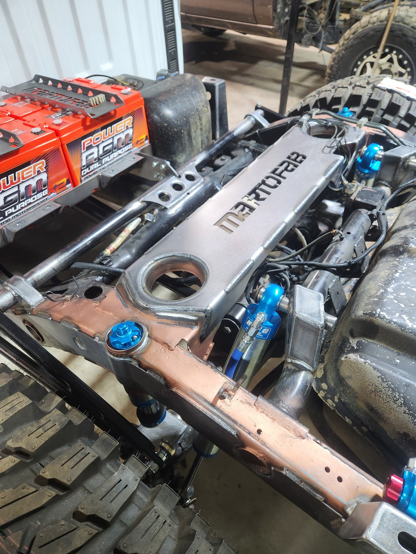 patrol ute rear coil tower brace weld in