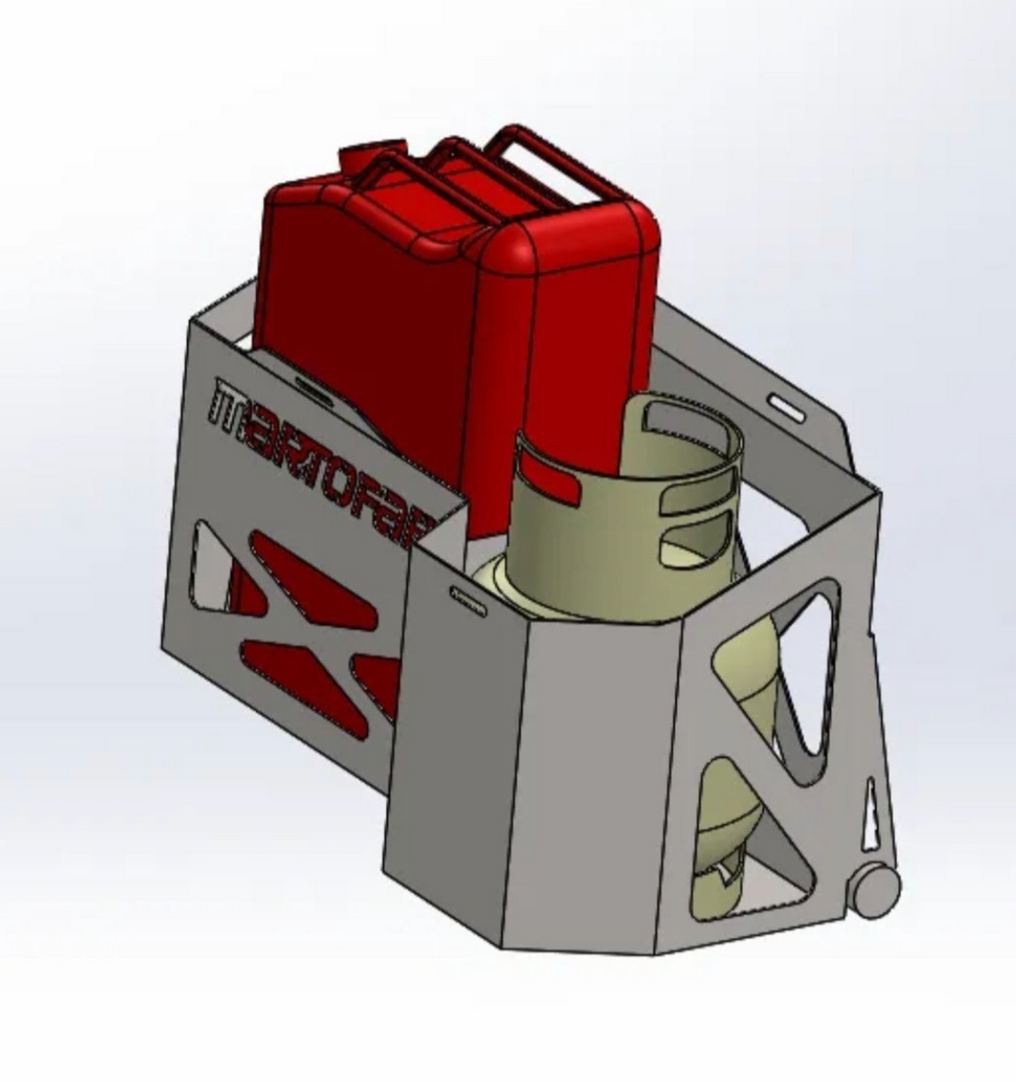 Single Jerry Can/Gas Bottle holder